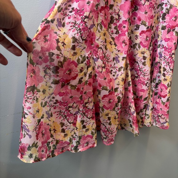 NWT Lulu's XL Dress Precious Perspective Pink Floral Mini Dress - Picture 6 of 14